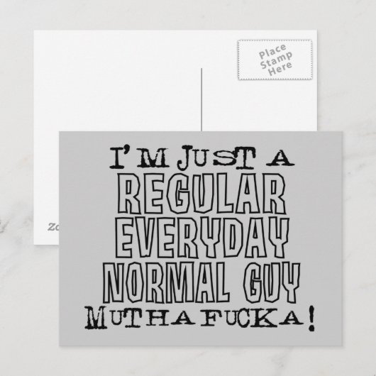 Normal Guy Briefkaart (Voorkant / Achterkant)
