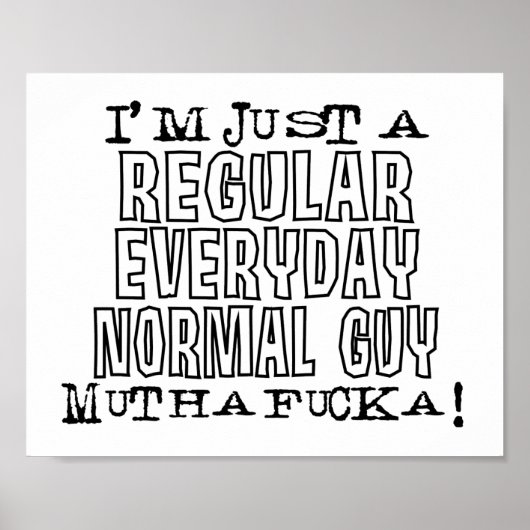Normal Guy Poster (Voorkant)