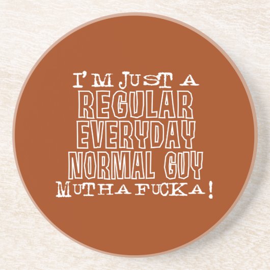 Normal Guy Zandsteen Onderzetter (Voorkant)