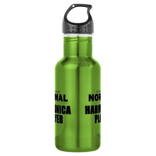 Normal Harmonica Player Waterfles (Voorkant)