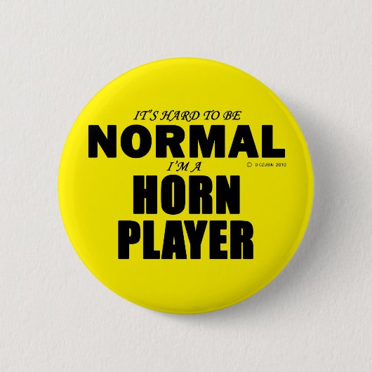 Normal Horn Player Ronde Button 5,7 Cm (Voorkant)