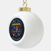 Normal is Autisme Awareness Puzzle Keramische Bal Ornament (Rechts)
