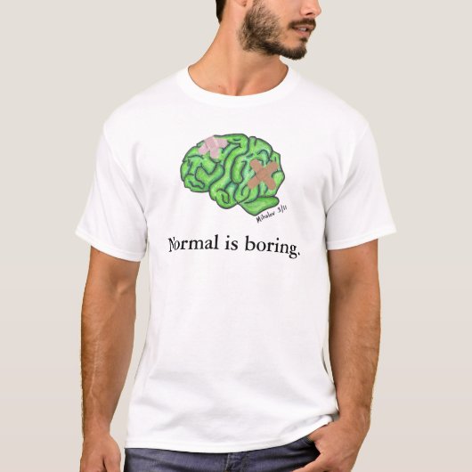 "Normal is saai" t-shirt (Voorkant)