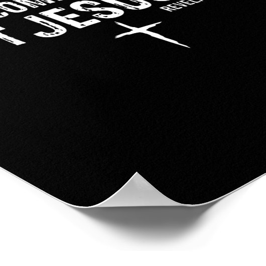 Normal komt niet terug Jezus is Poster (Hoek)