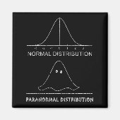 Normal Paranormal Distribution Funny Math Ghost Ha Magneet (Voorkant)