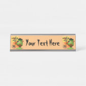 'Normal People Scare Me' Humoureuze Frankenstein Bureau Naambordje (Voorkant)