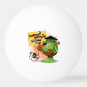 'Normal People Scare Me' Humoureuze Frankenstein Pingpongballen (Achterkant)