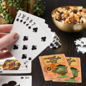 'Normal People Scare Me' Humoureuze Frankenstein Pokerkaarten (Insitu)