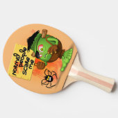 'Normal People Scare Me' Humoureuze Frankenstein Tafeltennisbatje (Zijkant)