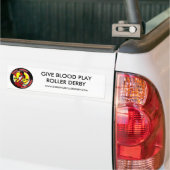 normal_shedevilslogo, GEEF BLOED PLAY ROLLER DE.. Bumpersticker (Op Truck)
