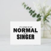 Normal Singer Briefkaart (Staand voorkant)