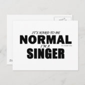 Normal Singer Briefkaart (Voorkant / Achterkant)