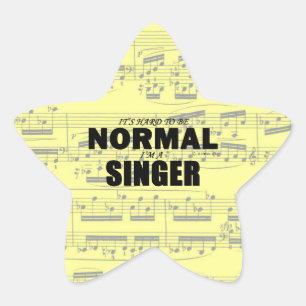 Normal Singer Star-Sticker Ster Sticker