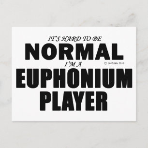 Normale Euphonium Player Briefkaart
