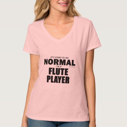Normale Flute Player T-shirt (Voorkant)