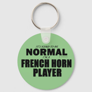 Normale Franse Horn Player Sleutelhanger