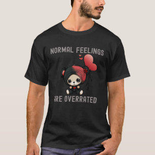 Normale gevoelens worden overschat emo muziekscene t-shirt