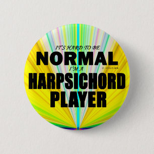 Normale Harpsichord Player Ronde Button 5,7 Cm