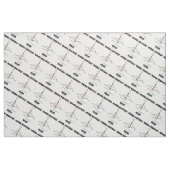 Normale hartslag in ECG ECG-elektrocardiogram Stof (Fat Quarter)