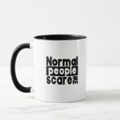 Normale mensen geven me om - Funny Quote Mok (Links)