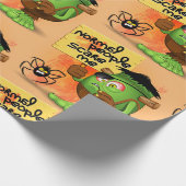 'Normale mensen schrikken me' Frankenstein karakte Cadeaupapier (Hoek)