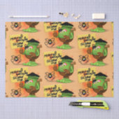 'Normale mensen schrikken me' Frankenstein karakte Tissuepapier (Craft)