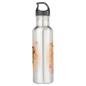 'Normale mensen schrikken me' Frankenstein karakte Waterfles (Achterkant)