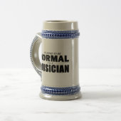 Normale musicus Beer Stein Bierpul (Voorkant links)