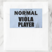 Normale rechthoekige Viola Player-Sticker Sticker (Tas)
