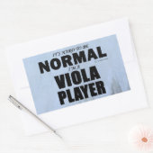 Normale rechthoekige Viola Player-Sticker Sticker (Envelop)
