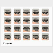 Normale Saxophone Player Square Sticker (Vel)