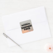 Normale Saxophone Player Square Sticker (Envelop)