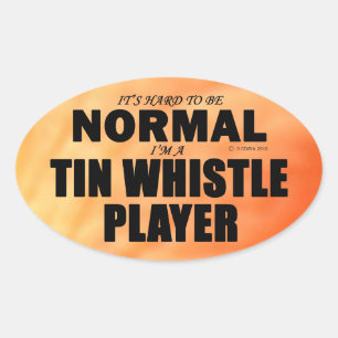 Normale Sticker van de Speler Ovaal van de Klokfli