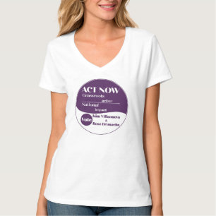 normale V-hals t-shirt