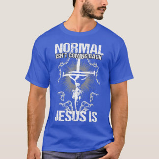 Normale zin die Jezus terugkomt is dat ik Bijbel V T-shirt