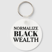 Normaliseer Black Wealth Minimalistische Sleutelha Sleutelhanger (Voorkant)