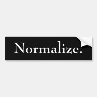 Normaliseer Bumpersticker - Gepersonaliseerd