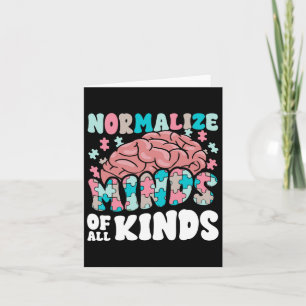 Normaliseer geesten van alle soorten autisme bewus kaart
