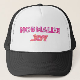 Normaliseer Joy roze glitter bubbels Trucker Pet