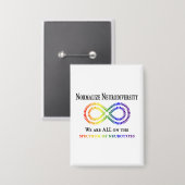 Normaliseer Neurodiversiteit Button (Voorkant / Achterkant)