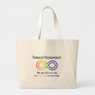 Normaliseer Neurodiversiteit Grote Tote Bag