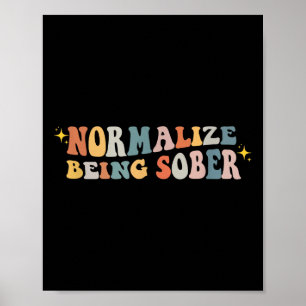Normaliseer Nuchter Zijn Nuchterheid Verslaving He Poster