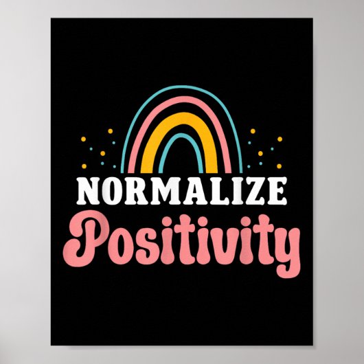 Normaliseer Sitiviteit Regenboog Grappige Spreuk M Poster (Voorkant)