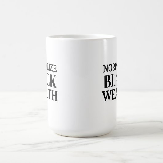 Normaliser la Mug de café Black Wealth (Centre)