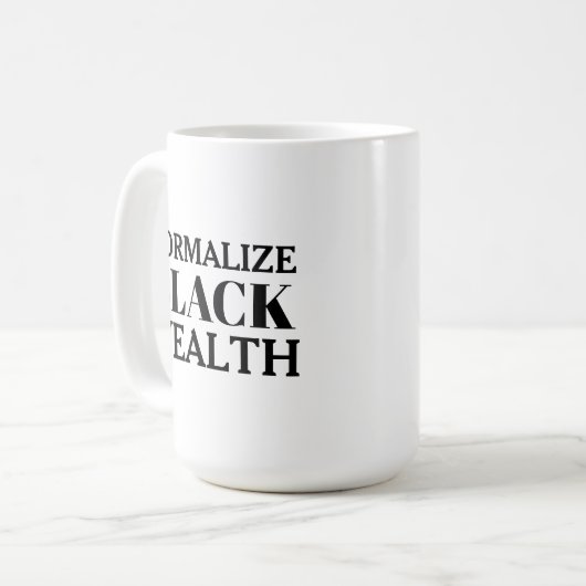 Normaliser la Mug de café Black Wealth (Devant gauche)