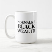Normaliseren Black Wealth Coffee Mok (Links)