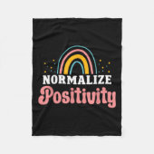 Normalize Sitivity Rainbow Funny Saying Motivation Fleece Deken (Voorkant)