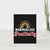 Normalize Sitivity Rainbow Funny Saying Motivation Kaart (Voorkant)