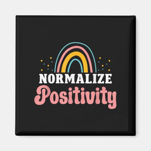 Normalize Sitivity Rainbow Funny Saying Motivation Magneet (Voorkant)