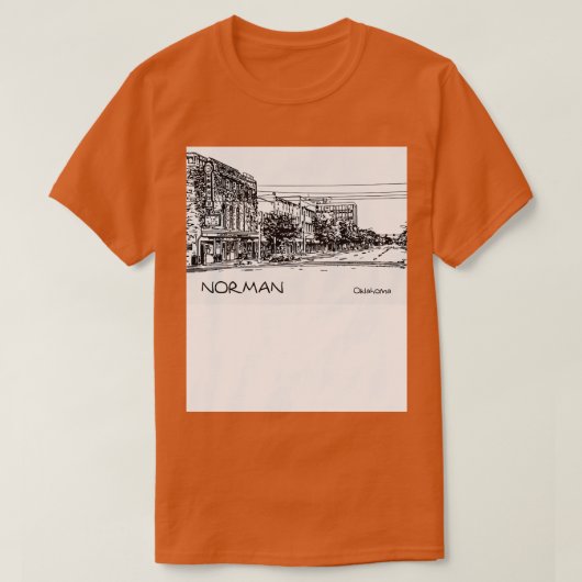 Norman Oklahoma T-shirt (Design voorkant)